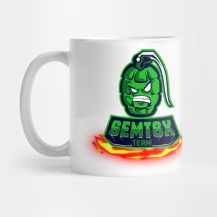 Semt6x logo with flame white Mug